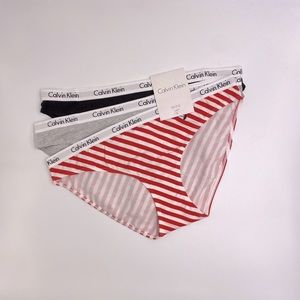 NWT Calvin Klein 3pc Bikini Panty Set